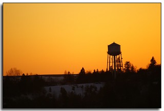 Watertower at Sunset (2 of 3)