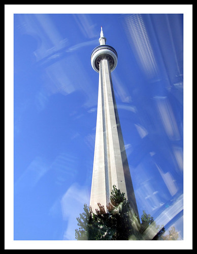 CN Tower from the VIA Rail "Canadian" by sjb4photos