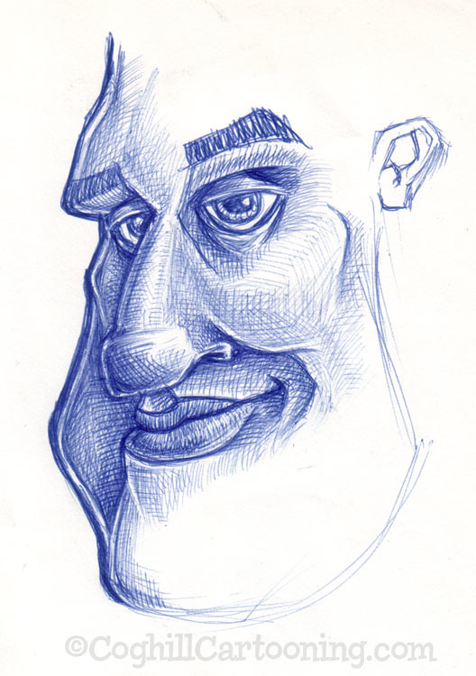Smiling Man Cartoon Sketch | A quick doodle I sketched up wh… | Flickr