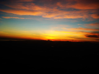 Sunset from the Plane