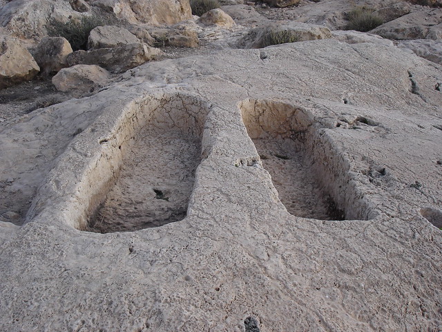 Rock-cut tombs of Ikhaf Al Aagabeth, Ah Frah, Aures, Algeria قبور أثرية محفورة في الصخر ببني فرح