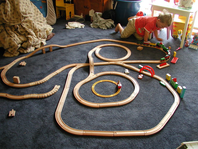 Jack lays out the track for Thomas