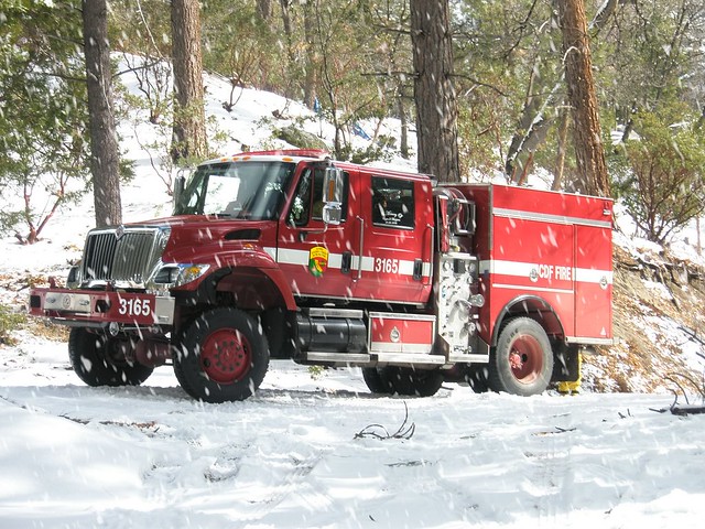Engine 3165 in the Snow