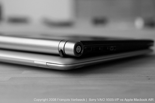 Apple Macbook AIR vs Sony VAIO X505