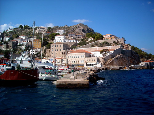 hydra harbour greece water seashore sea seascape travel tourism island landscape gree