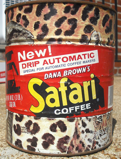 Vintage Dana Brown's Safari Coffee Can St. Louis
