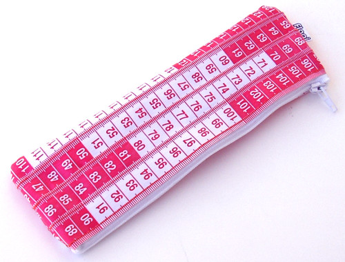 Pink and White Measuring Tape Case | by Flapi