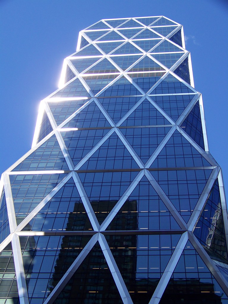The Hearst Tower | The Hearst Tower, with its distinctive tr… | Flickr