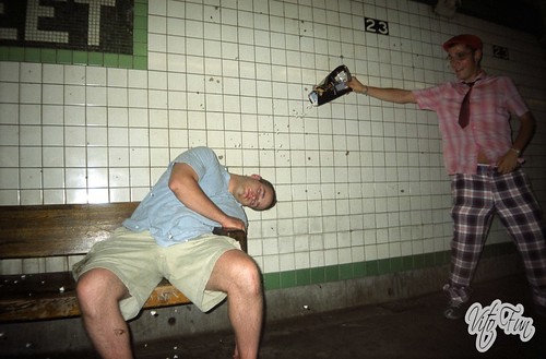 Scrill Grill Covered In Vomit Passed Out Guy Train Station After Heaven 9; Vito | by Vito Fun