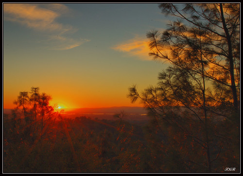 california sunset oroville dphdr