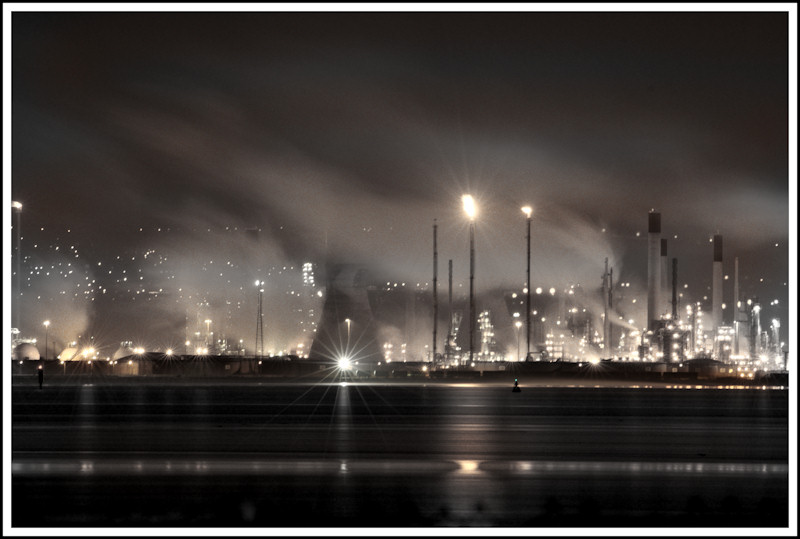 Grangemouth Oil Refinery by Night