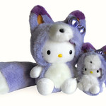 北海道限定 Hello Kitty Hokkaido Lavender Plush Foxes