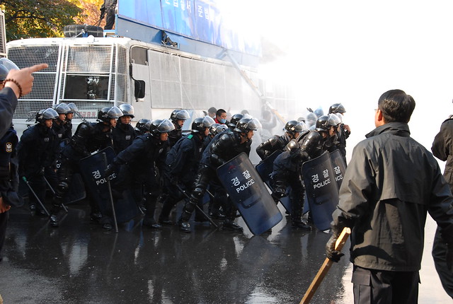 7 Nov 2007 Anti Riot Drill of Police