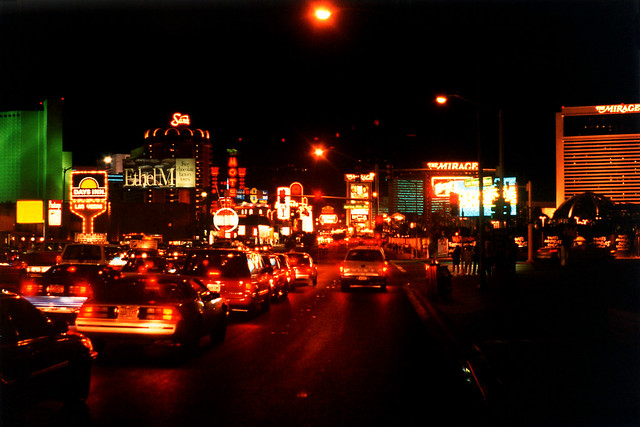 Las Vegas Boulevard at Night, 1992