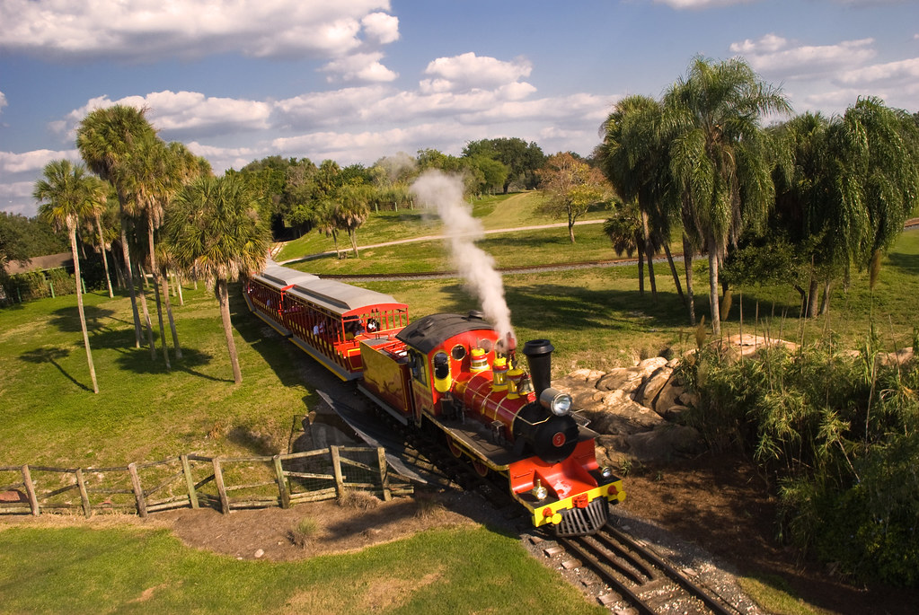 Busch Gardens Train Taken From The Sky Ride At Busch Garde Flickr