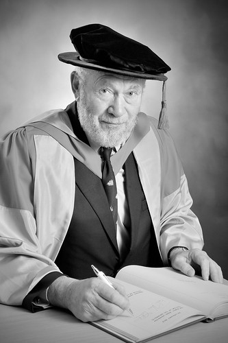 Sir Robin Knox-Johnson Doctor of the University B&W MSP_8517
