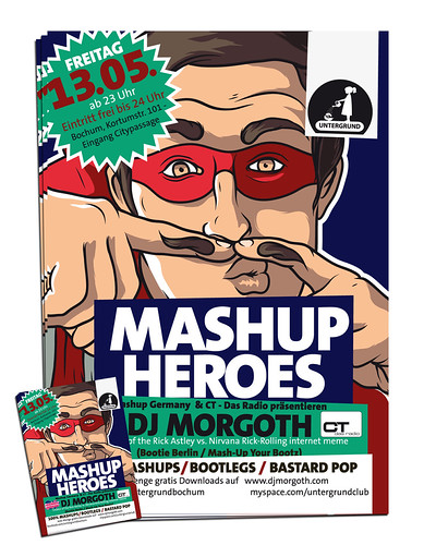 flyerdesign - mashup heroes | by bigadi