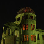 A-Bomb Dome at night