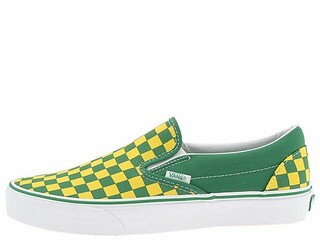green and yellow checkered vans