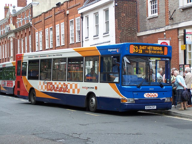 Stagecoach Southdown 34523 (GX04 EXT) Chichester 21/7/09