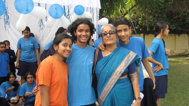 Golden jubilee sports day- With some of my students