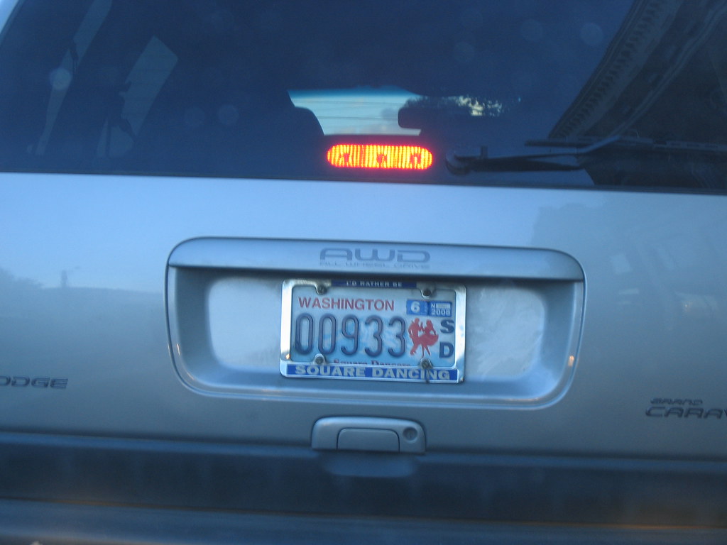 Square dancing license plates?