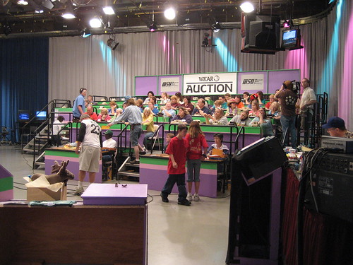 camera television studio back tv sale auction stage backstage fundraising auc behindthescenes fundraiser televised wkar publicbroadcasting