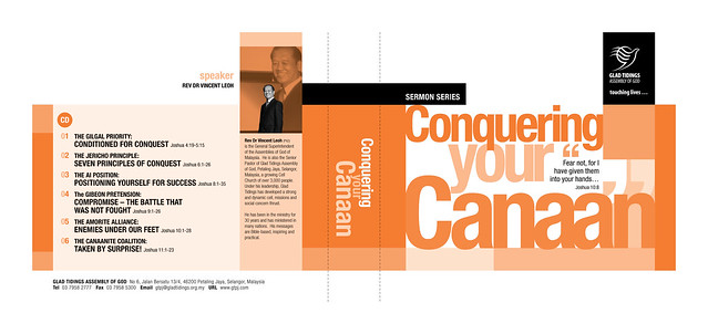 Sermon Series CD Cover Design : Conquering your Canaan