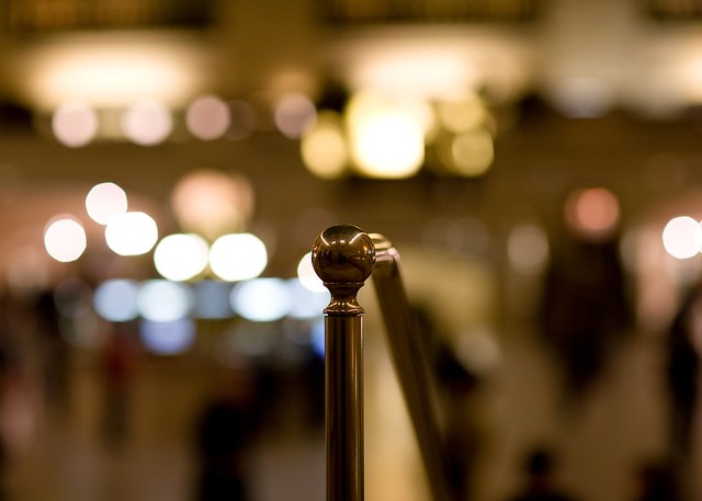 Brass Railing in Grand Central Station