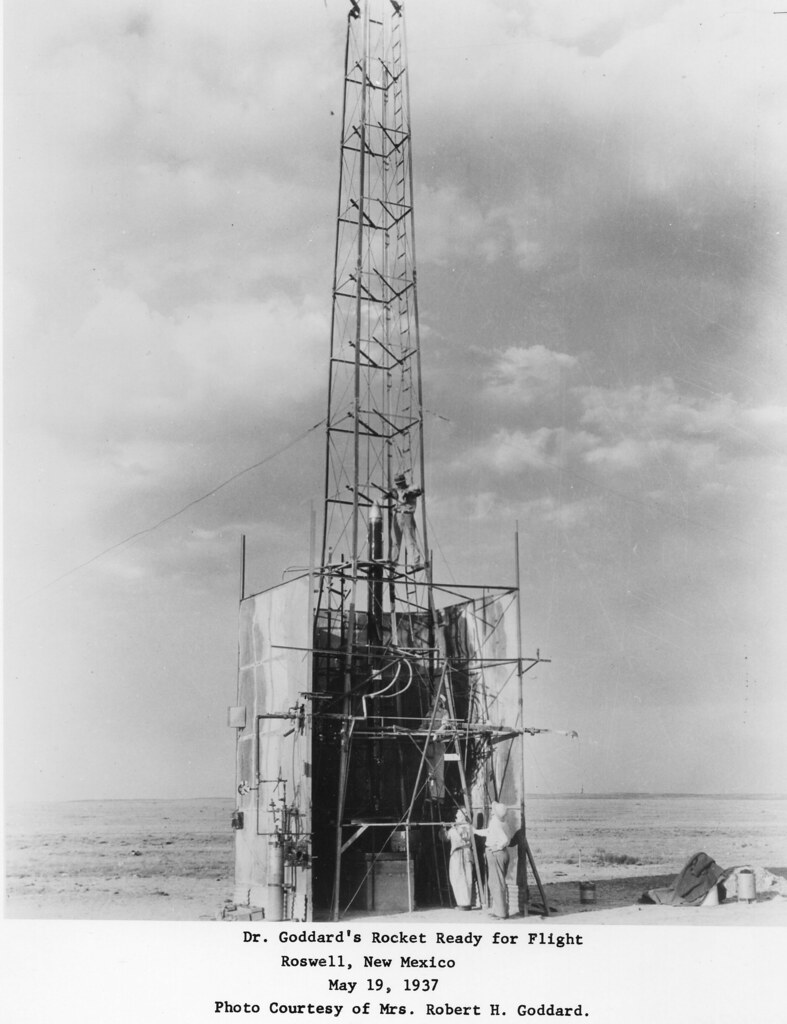 Dr. Robert Goddard | Dr. Robert Goddard's rocket ready for f… | Flickr