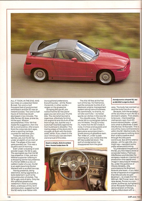 Alfa Romeo SZ Road Test 1990 (3)