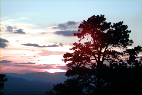 blue sunset mountain ridge roanoke