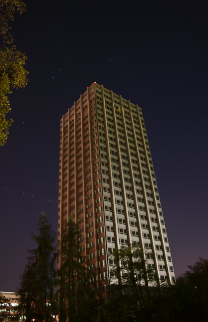 The tower in its nightdress