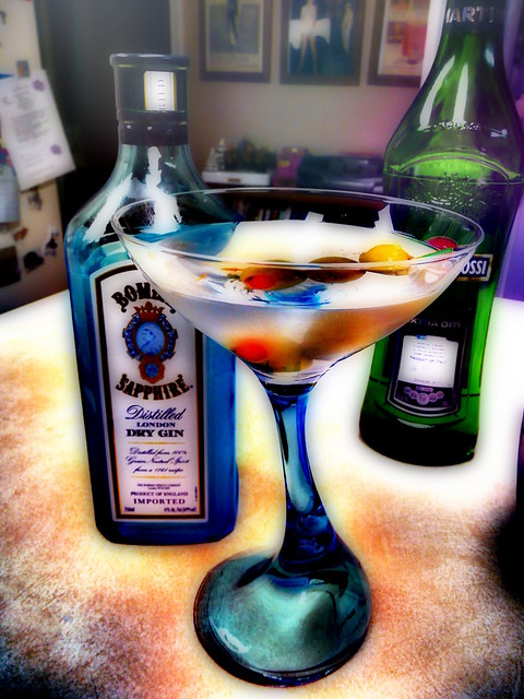 Bombay Sapphire Martini!