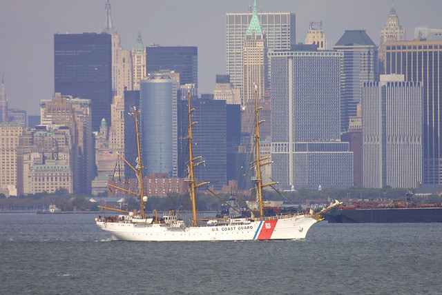 US Coast Guard Training ship EAGLE in New York, USA. 2007