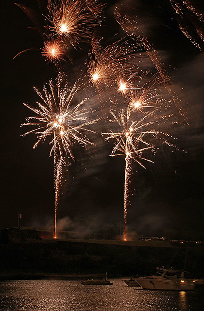 Fireworks in Fort-de-France