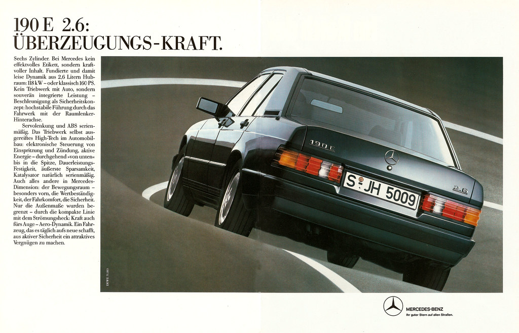 Reklame Mercedes-Benz 190 E 2.6 W201 (1987), jens.lilienthal
