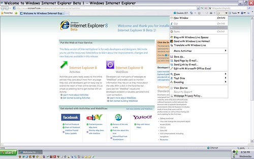 Internet Explorer 8b1