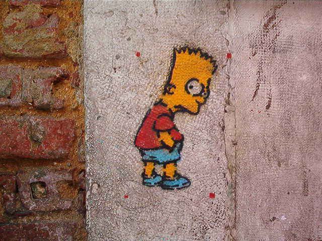 Bart Simpson Stencil in Bairro Alto, Lisboa Manuel Faisco Flickr.