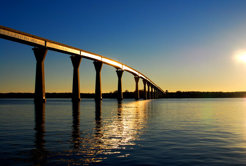 bridge sunset