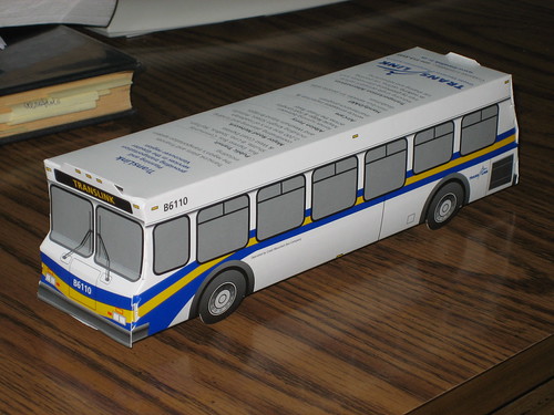 Translink Paper Model Paper model bus | The Translink bus. | Dennis Tsang | Flickr