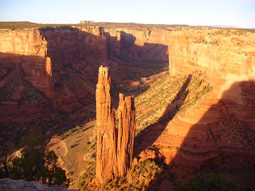 sunset shadow arizona desert nativeamerican navajo canyondechelly spiderrock