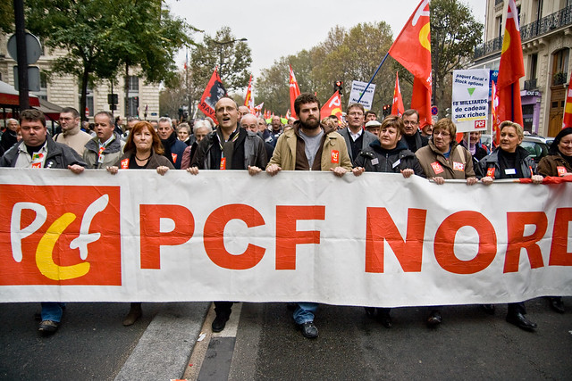 Demonstration - Parti Communiste Français (04) - 27Oct07, Paris (France)