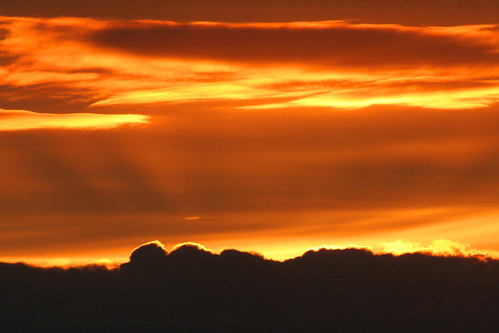 morning orange clouds sunrise scotland october sutherland dornoch