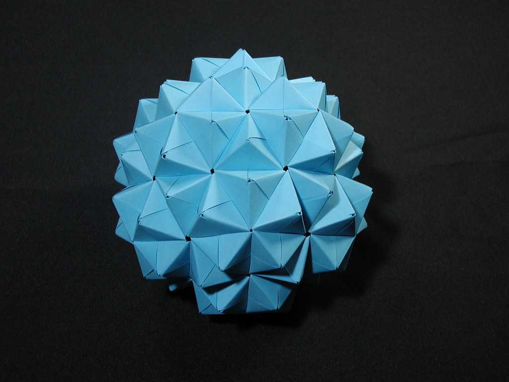 Icosidodecahedron (Modular Origami) TITLE Icosidodecahedr… Flickr
