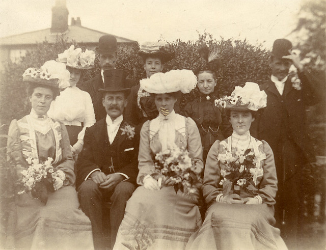 Victorian wedding group