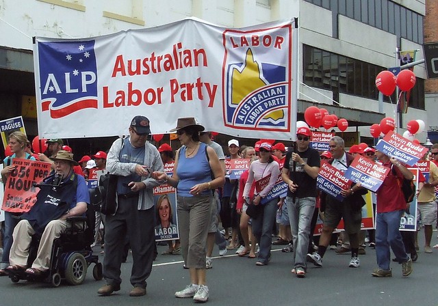 Australian Labor Party - 070507 Labor Day March and Rally, Fortitude Valley and Bowen Hills, Brisbane, Queensland, Australia-200