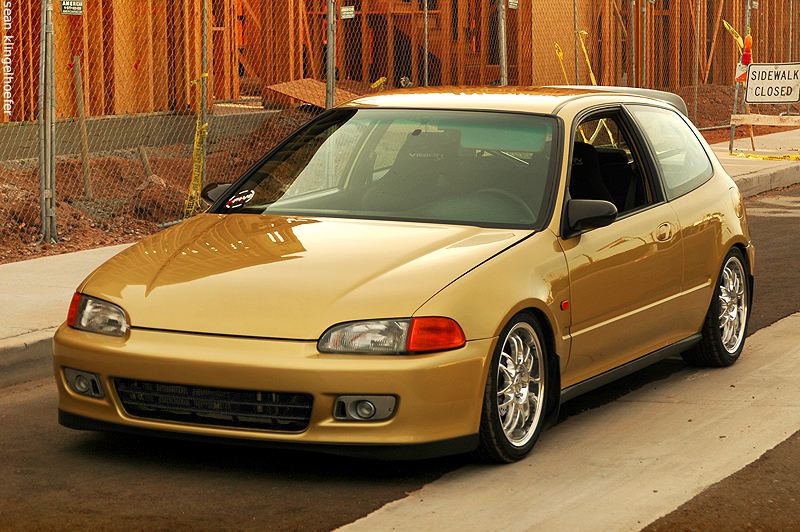 Gold Honda EG hatch | Jorge Hernandez's very | Flickr