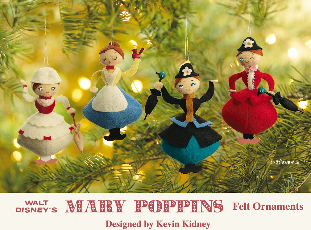 Mary Poppins Felt Ornaments