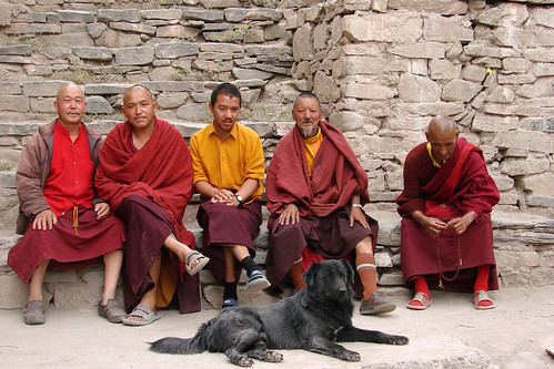Monks at Hemis Gompa by wildxplorer